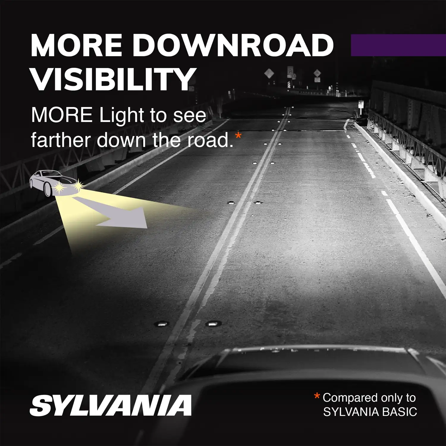 Sylvania 9005 XtraVision Halogen Headlight Bulb, 1 Pack - Image 3